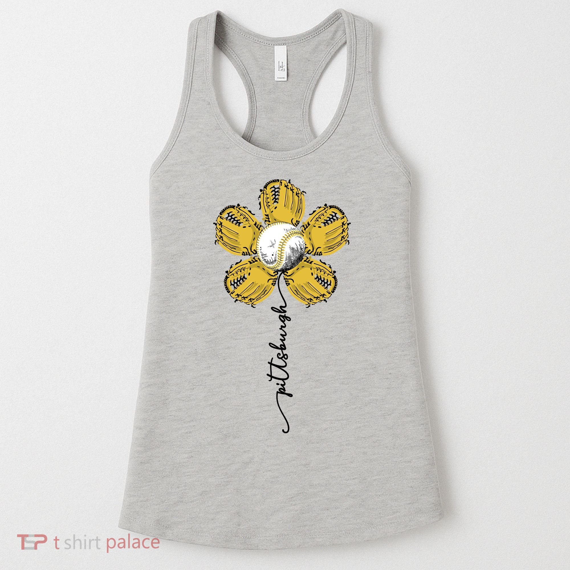 Pittsburgh Baseball Sunflower Sport Lover Women's Tank Top