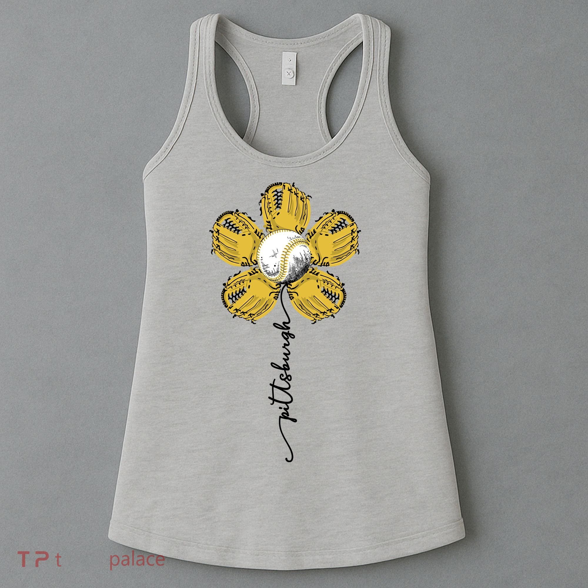Pittsburgh Baseball Sunflower Sport Lover Women's Tank Top