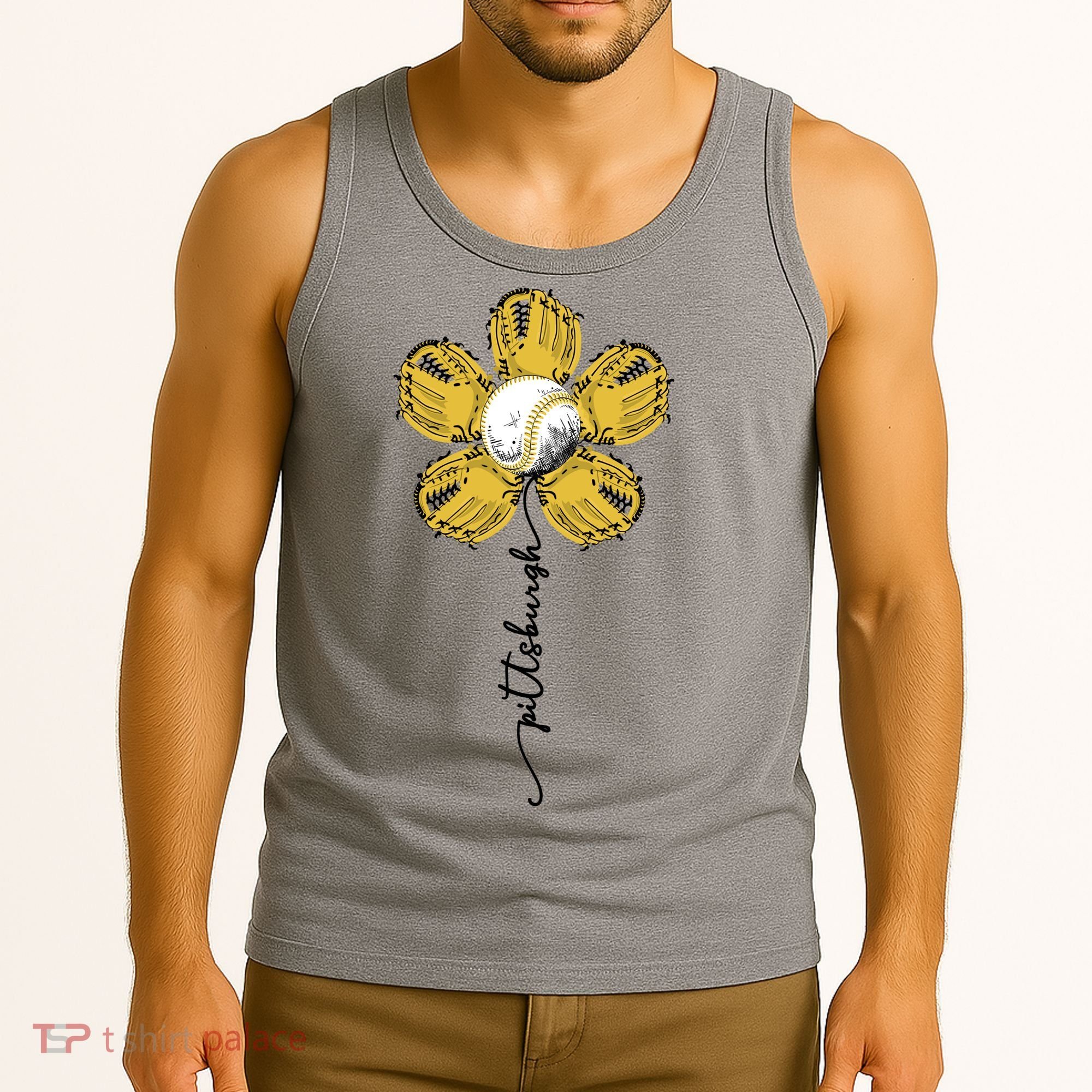 Pittsburgh Baseball Sunflower Sport Lover Tank Top