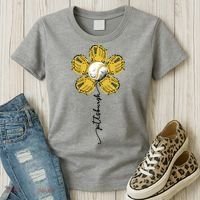 Pittsburgh Baseball Sunflower Sport Lover Women's T-Shirt thumb 3