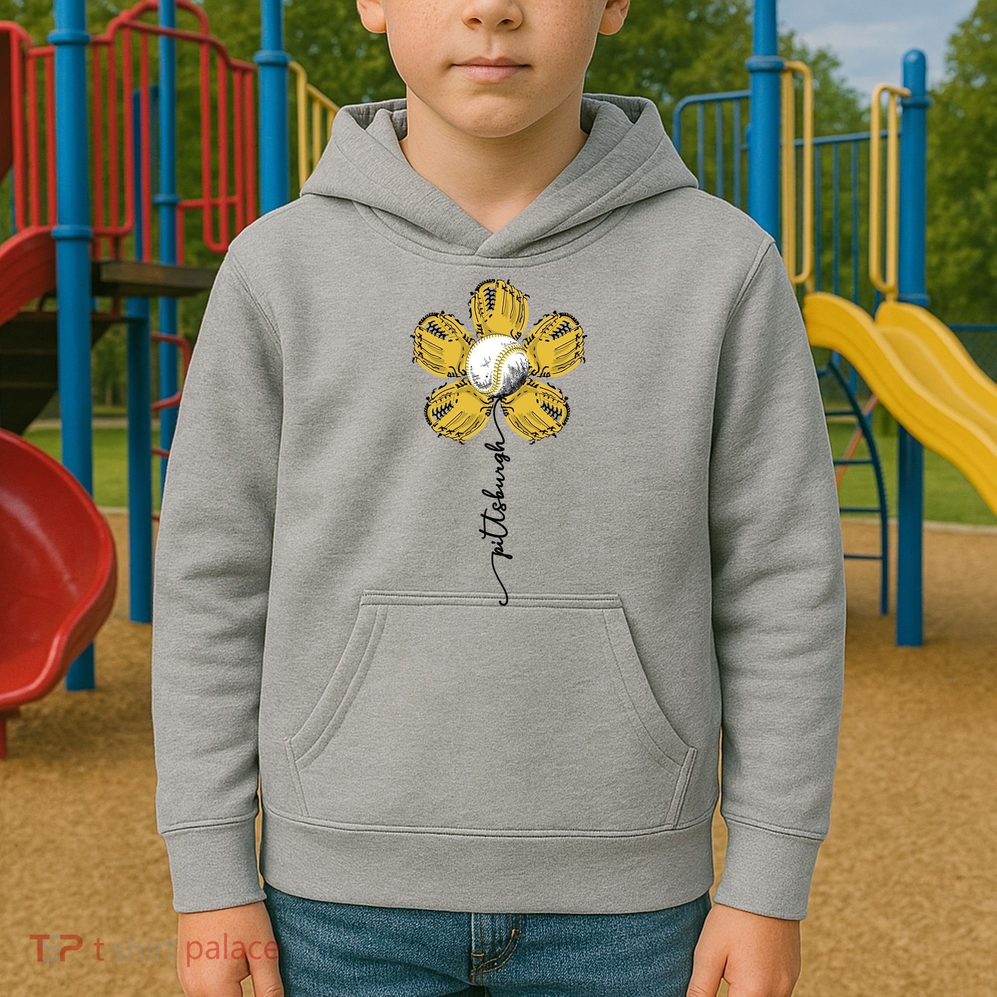 Pittsburgh Baseball Sunflower Sport Lover Kids Hoodie