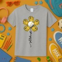 Pittsburgh Baseball Sunflower Sport Lover Kids T-Shirt thumb 3