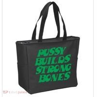 Pussy Builds Strong Bones Tote Bag thumb 2