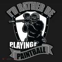 Paint Balling Tee I'd Rather Be Playing Paintball Bucket Hat thumb 4
