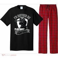 Paint Balling Tee I'd Rather Be Playing Paintball Pajama Set thumb 0