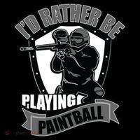 Paint Balling Tee I'd Rather Be Playing Paintball Women's Hoodie thumb 2