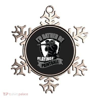 Paint Balling Tee I'd Rather Be Playing Paintball Ornament