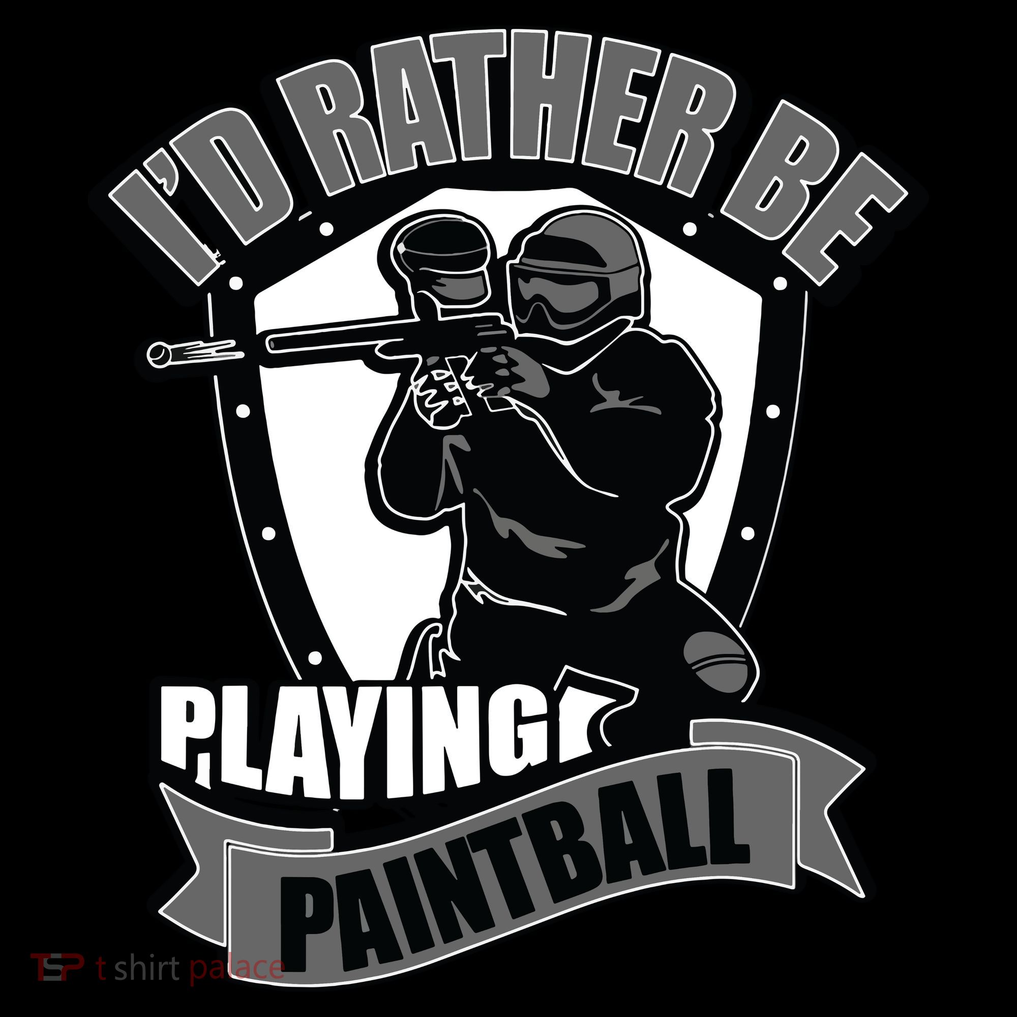 Paint Balling Tee I'd Rather Be Playing Paintball Women's Tank Top