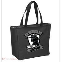 Paint Balling Tee I'd Rather Be Playing Paintball Tote Bag thumb 2