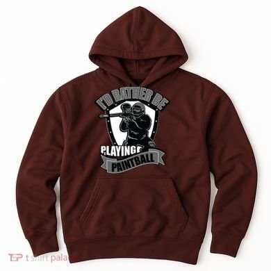 Paint Balling Tee I'd Rather Be Playing Paintball Hoodie