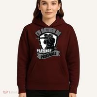 Paint Balling Tee I'd Rather Be Playing Paintball Hoodie thumb 5