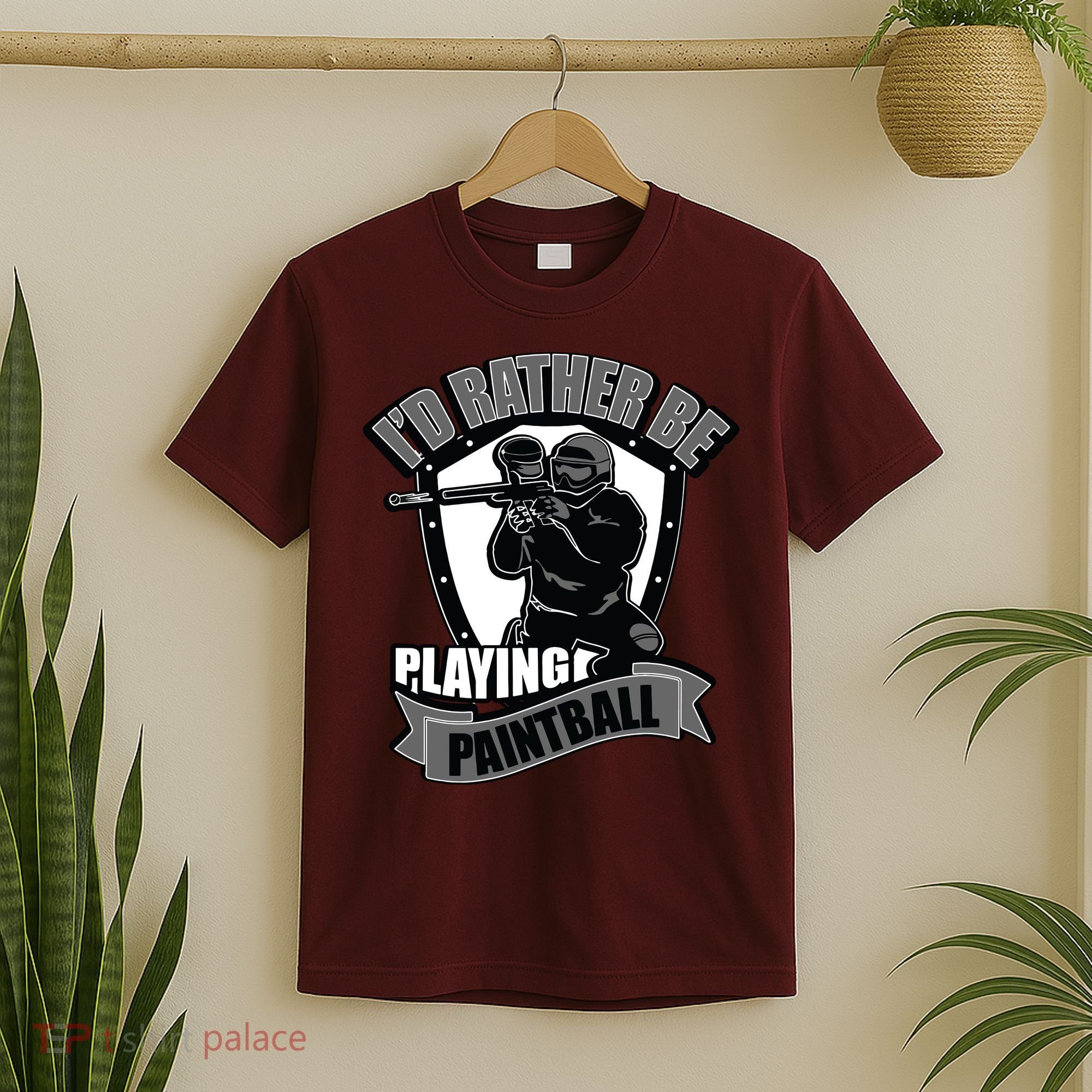 Paint Balling Tee I'd Rather Be Playing Paintball T-Shirt