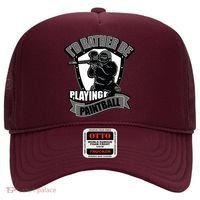 Paint Balling Tee I'd Rather Be Playing Paintball Hat thumb 0