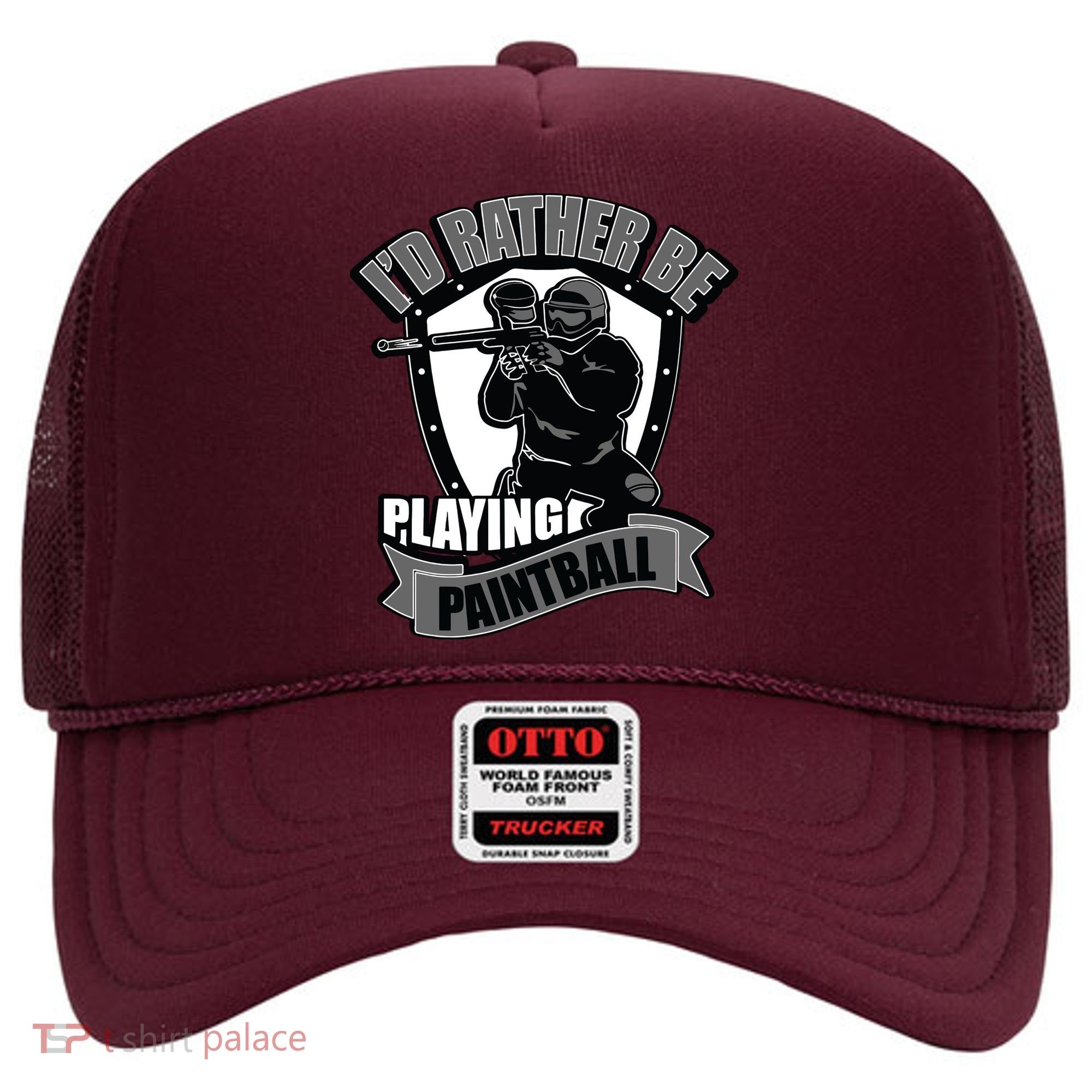 Paint Balling Tee I'd Rather Be Playing Paintball Hat