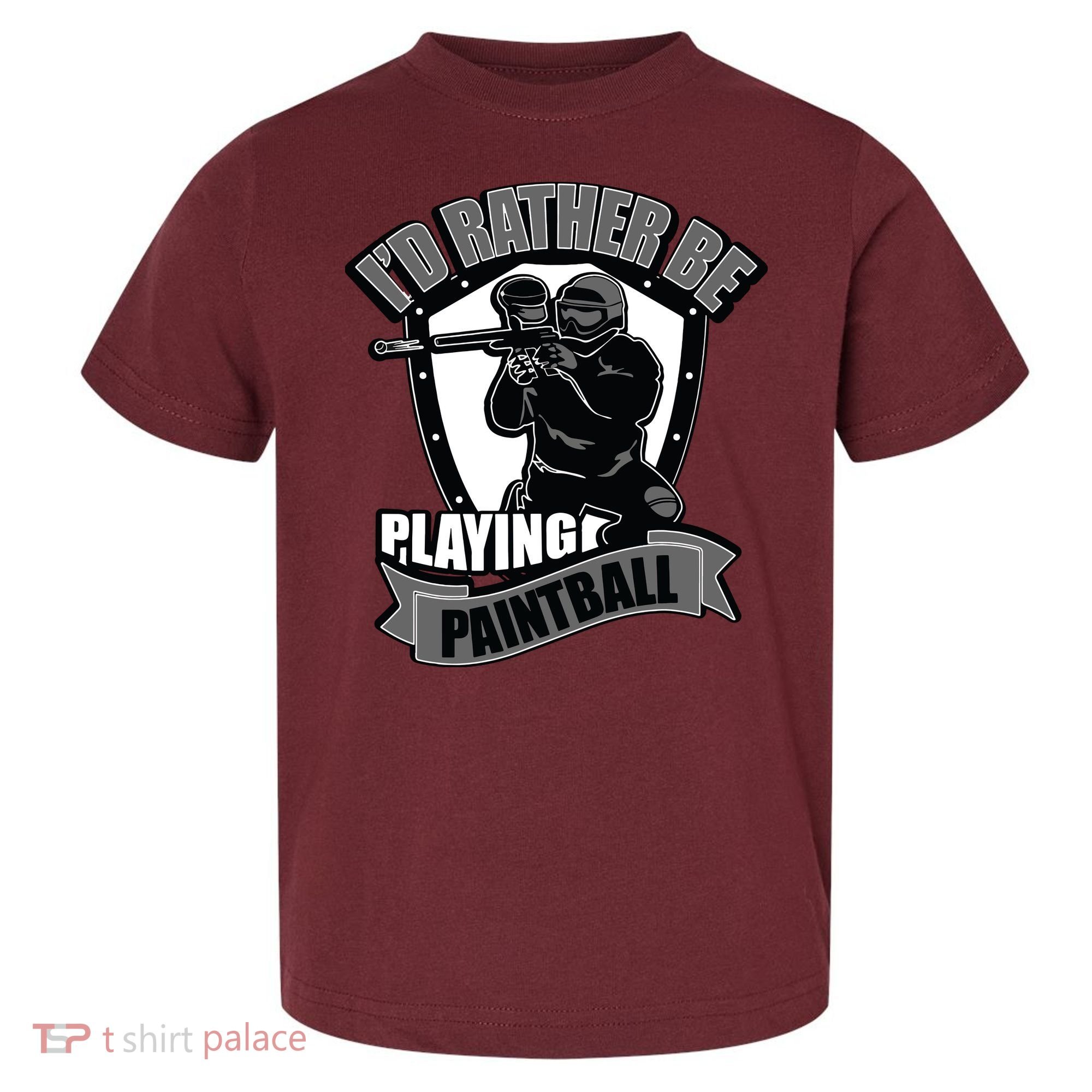 Paint Balling Tee I'd Rather Be Playing Paintball Toddler T-Shirt