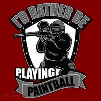 Paint Balling Tee I'd Rather Be Playing Paintball Kids Sweatshirt thumb 2