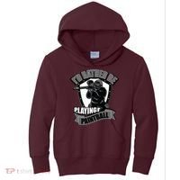 Paint Balling Tee I'd Rather Be Playing Paintball Kids Hoodie thumb 0