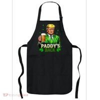 PaddyS Back Trump Beer Shamrock St PatrickS Day Trump Apron thumb 0