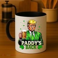 PaddyS Back Trump Beer Shamrock St PatrickS Day Trump Coffee Mug thumb 4