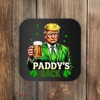 PaddyS Back Trump Beer Shamrock St PatrickS Day Trump Coaster thumb 0