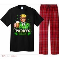 PaddyS Back Trump Beer Shamrock St PatrickS Day Trump Pajama Set thumb 0