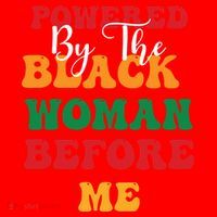Powerd By The Black Woman Before Me For Juneteenth Day Gift Santa Hat thumb 1
