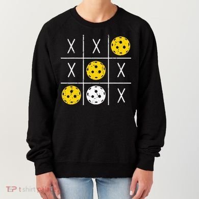 Pickleball Ball Tic-Tac-Toe Game XO-XO Funny Women's Sweatshirt