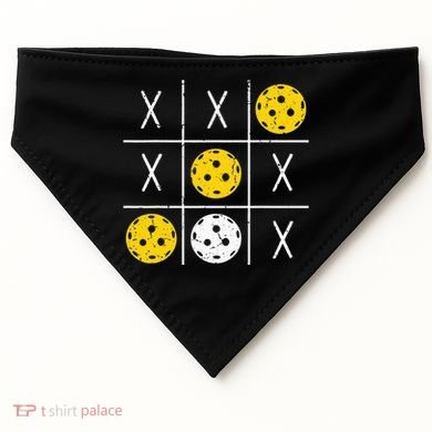 Pickleball Ball Tic-Tac-Toe Game XO-XO Funny USA-Made Doggie Bandana