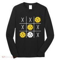 Pickleball Ball Tic-Tac-Toe Game XO-XO Funny Long Sleeve Shirt thumb 0