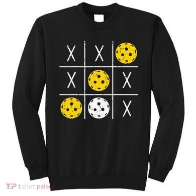 Pickleball Ball Tic-Tac-Toe Game XO-XO Funny Sweatshirt