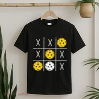 Pickleball Ball Tic-Tac-Toe Game XO-XO Funny T-Shirt thumb 2