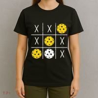 Pickleball Ball Tic-Tac-Toe Game XO-XO Funny T-Shirt thumb 4