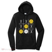 Pickleball Ball Tic-Tac-Toe Game XO-XO Funny Women's Hoodie thumb 0
