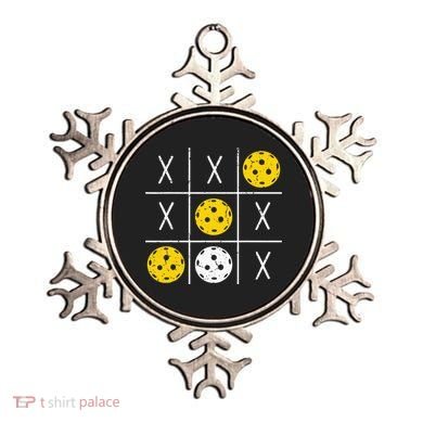 Pickleball Ball Tic-Tac-Toe Game XO-XO Funny Ornament