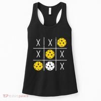 Pickleball Ball Tic-Tac-Toe Game XO-XO Funny Women's Tank Top thumb 0
