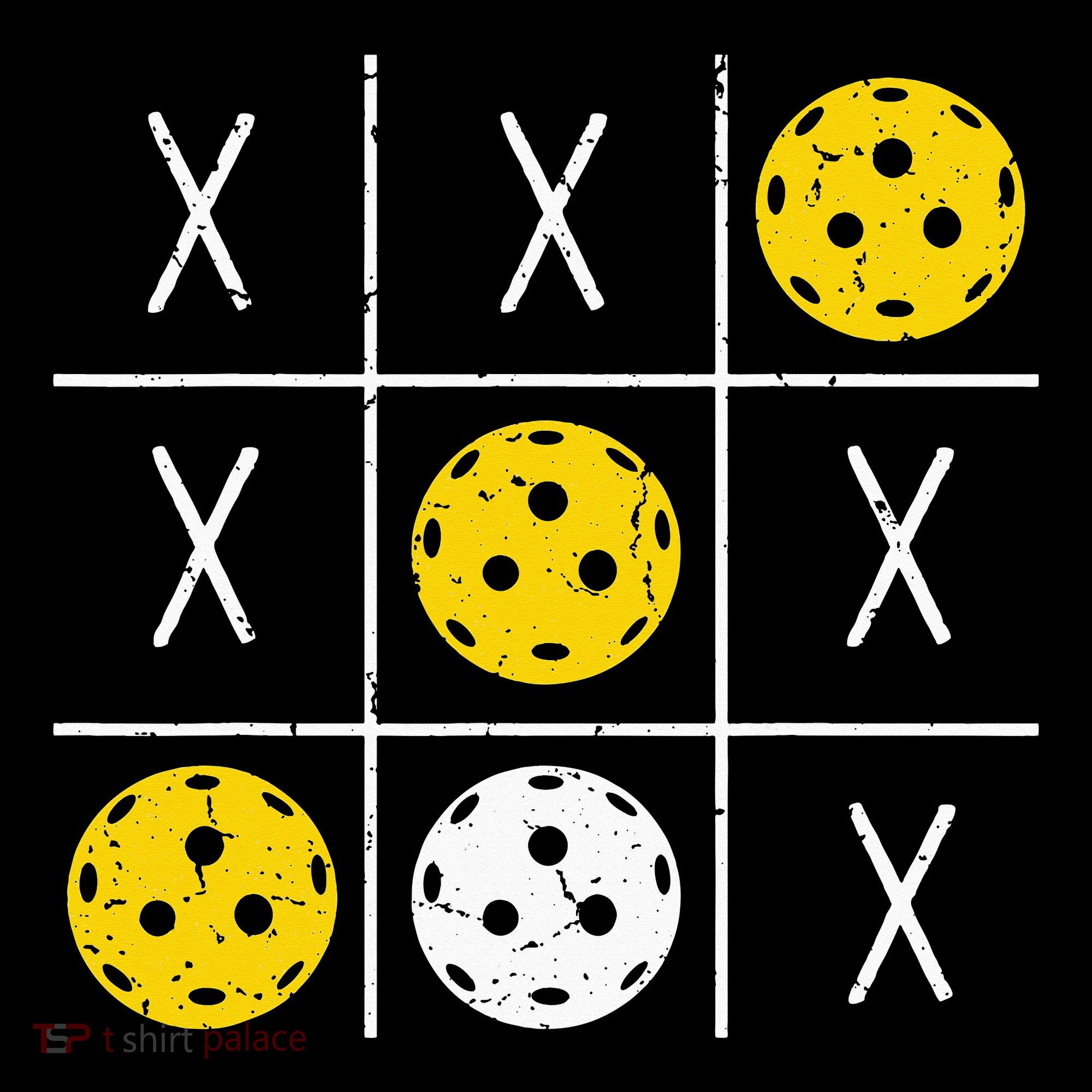 Pickleball Ball Tic-Tac-Toe Game XO-XO Funny Women's Tank Top