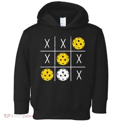 Pickleball Ball Tic-Tac-Toe Game XO-XO Funny Toddler Hoodie