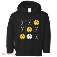 Pickleball Ball Tic-Tac-Toe Game XO-XO Funny Toddler Hoodie thumb 0