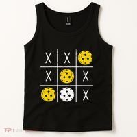 Pickleball Ball Tic-Tac-Toe Game XO-XO Funny Tank Top thumb 2