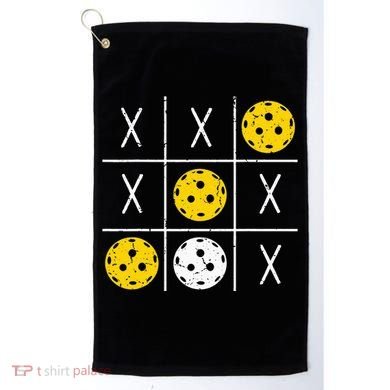 Pickleball Ball Tic-Tac-Toe Game XO-XO Funny Golf Towel
