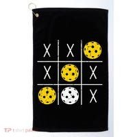 Pickleball Ball Tic-Tac-Toe Game XO-XO Funny Golf Towel thumb 0
