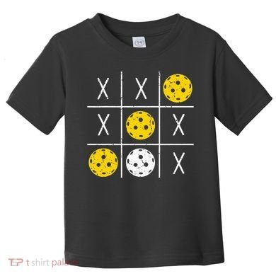 Pickleball Ball Tic-Tac-Toe Game XO-XO Funny Toddler T-Shirt