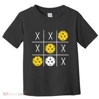 Pickleball Ball Tic-Tac-Toe Game XO-XO Funny Toddler T-Shirt thumb 0
