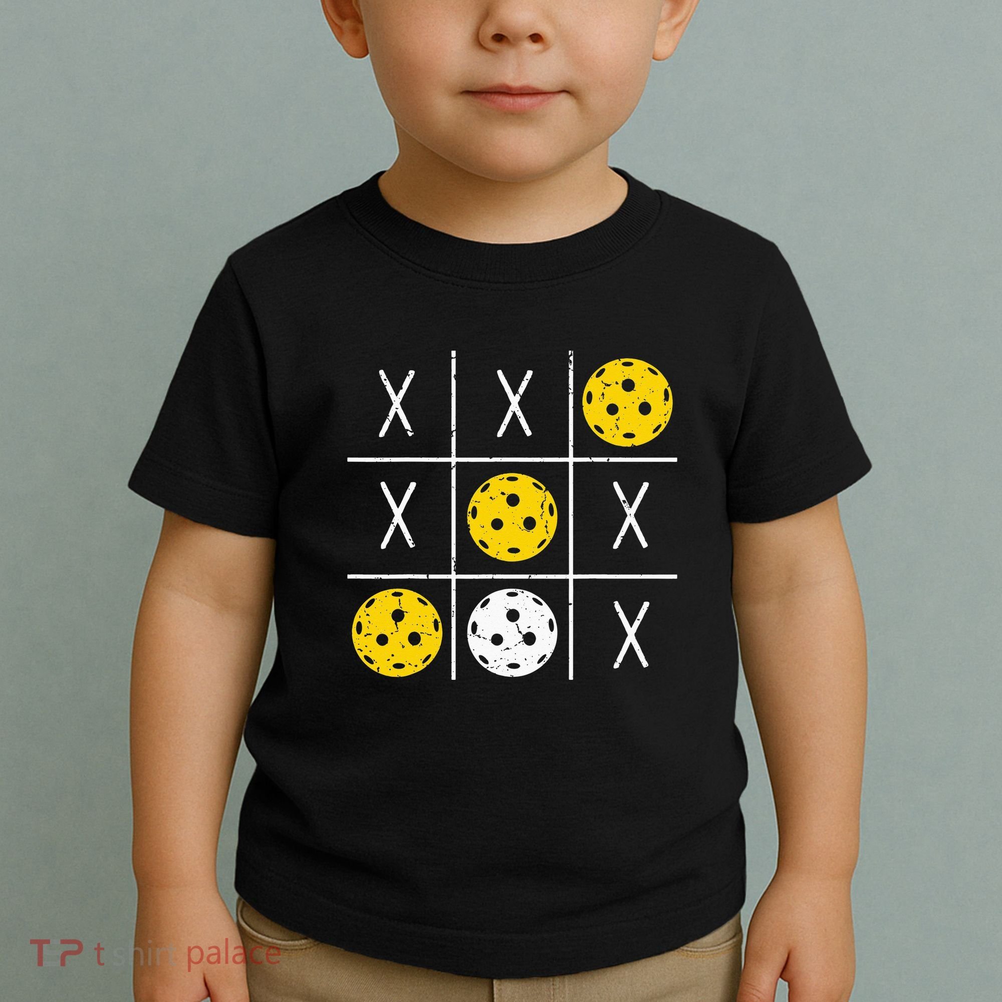 Pickleball Ball Tic-Tac-Toe Game XO-XO Funny Toddler T-Shirt