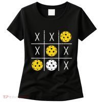 Pickleball Ball Tic-Tac-Toe Game XO-XO Funny Women's T-Shirt thumb 0