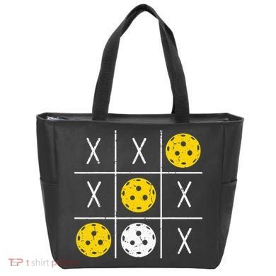 Pickleball Ball Tic-Tac-Toe Game XO-XO Funny Tote Bag