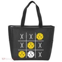 Pickleball Ball Tic-Tac-Toe Game XO-XO Funny Tote Bag thumb 0