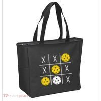 Pickleball Ball Tic-Tac-Toe Game XO-XO Funny Tote Bag thumb 2