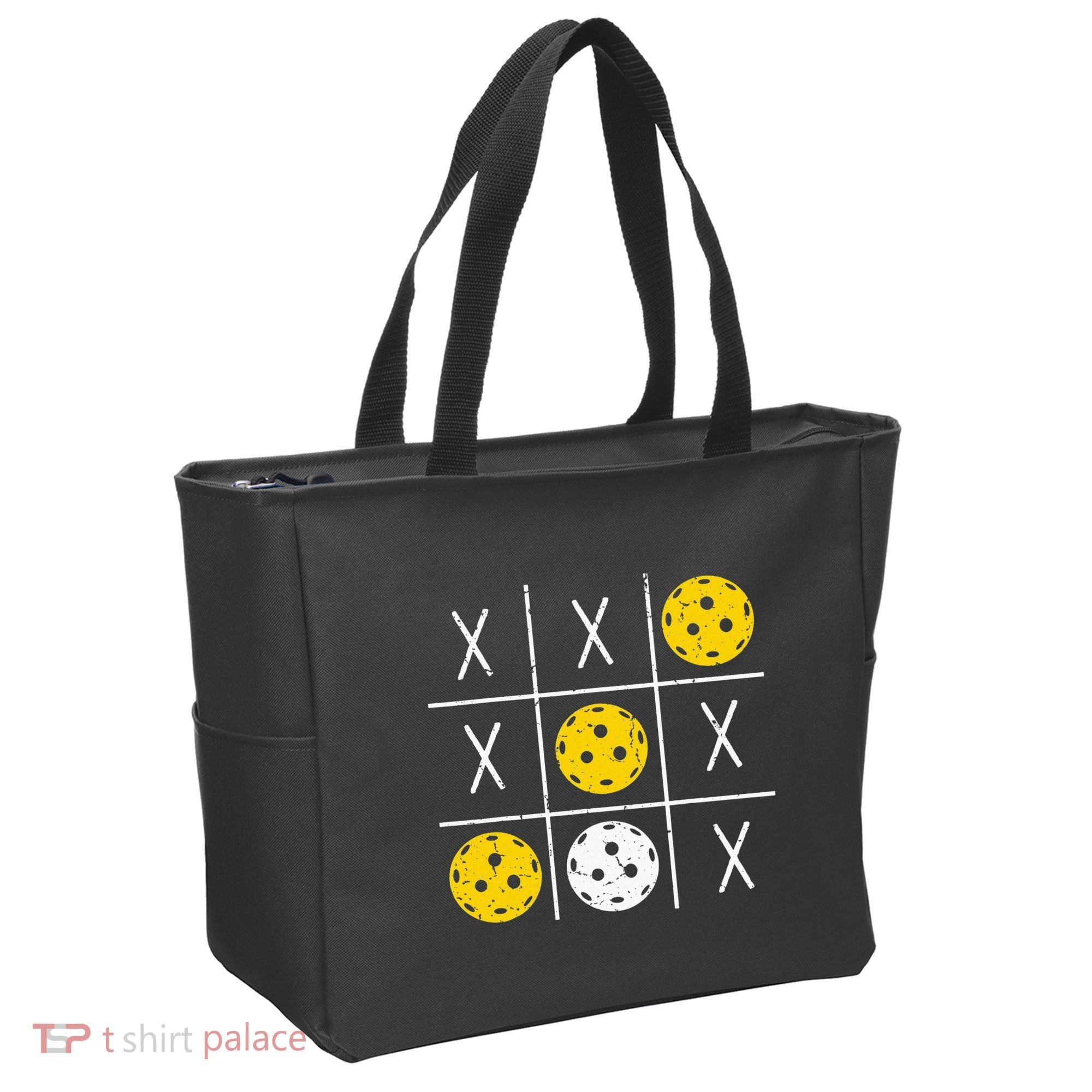 Pickleball Ball Tic-Tac-Toe Game XO-XO Funny Tote Bag