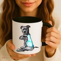 Pit Bull Tattoo I Love Mom Coffee Mug thumb 3